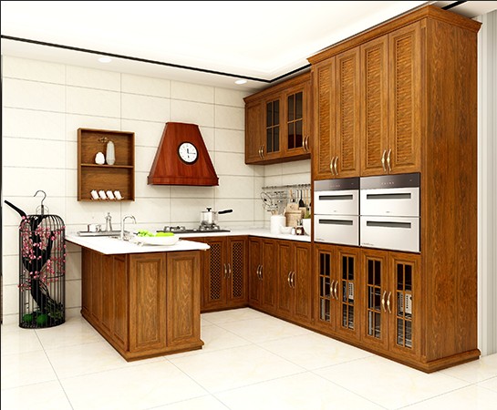 全鋁櫥柜-02（風(fēng)格：中式；顏色：黃花梨）