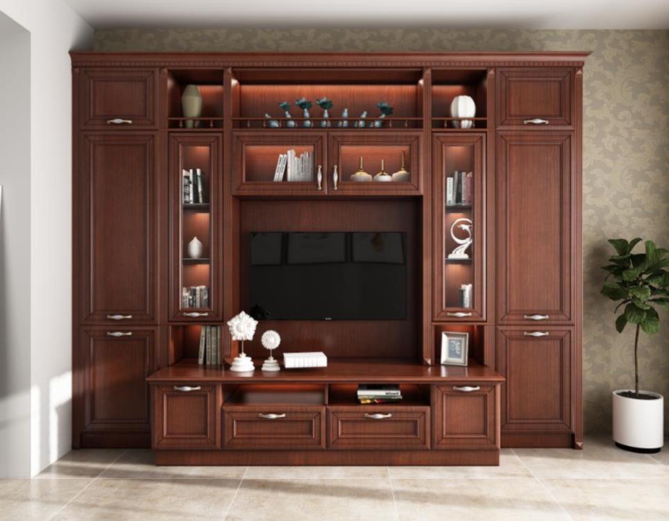 全鋁電視柜-01（風格：中式；顏色：金橡）