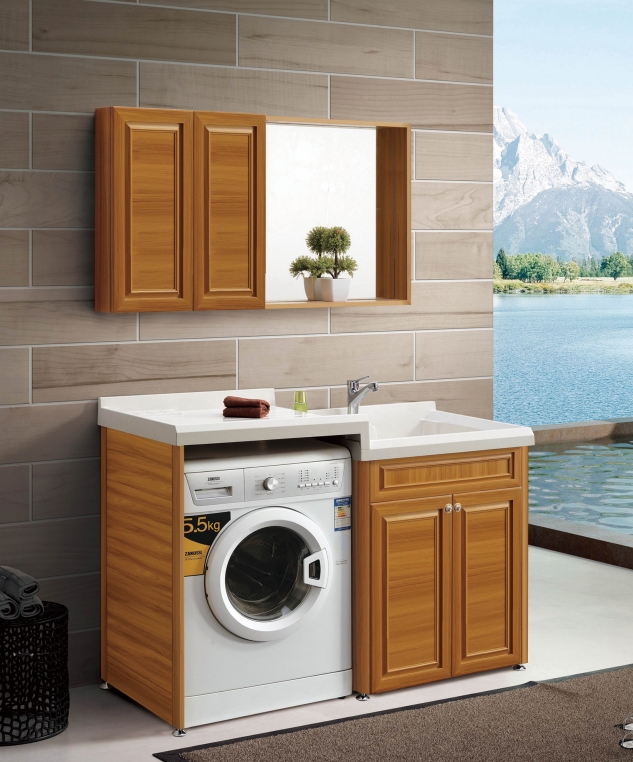 全鋁衛浴柜-02（風格：中式；顏色：金橡）