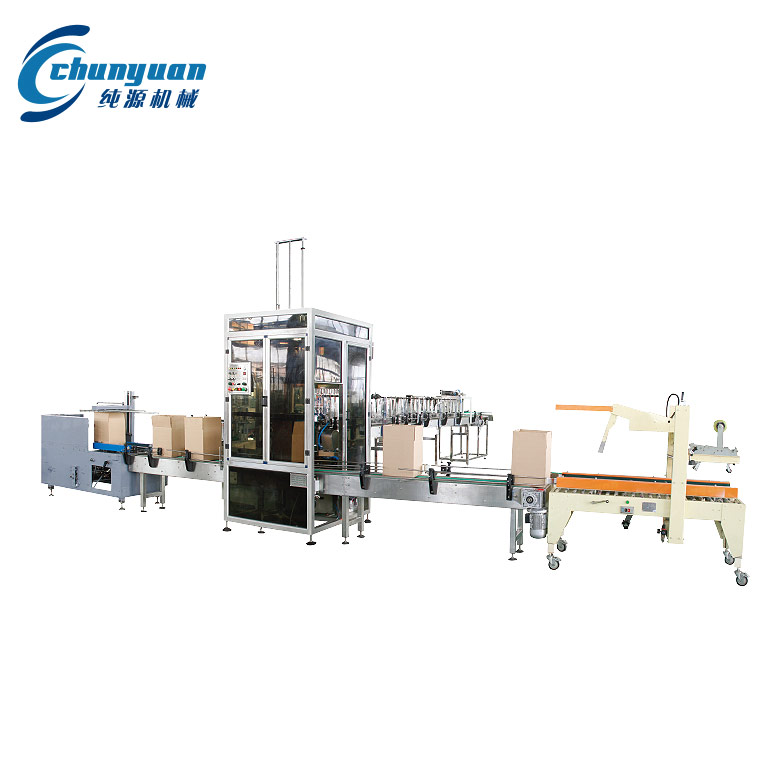 全自動(dòng)開箱、裝箱、封箱機(jī)組